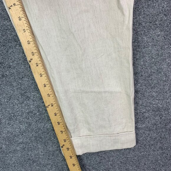 NWT Aritzia Wilfred ALLANWT PANT Ankle Cuff Drawstring Pant Size 12 Linen Blend - Picture 7 of 13